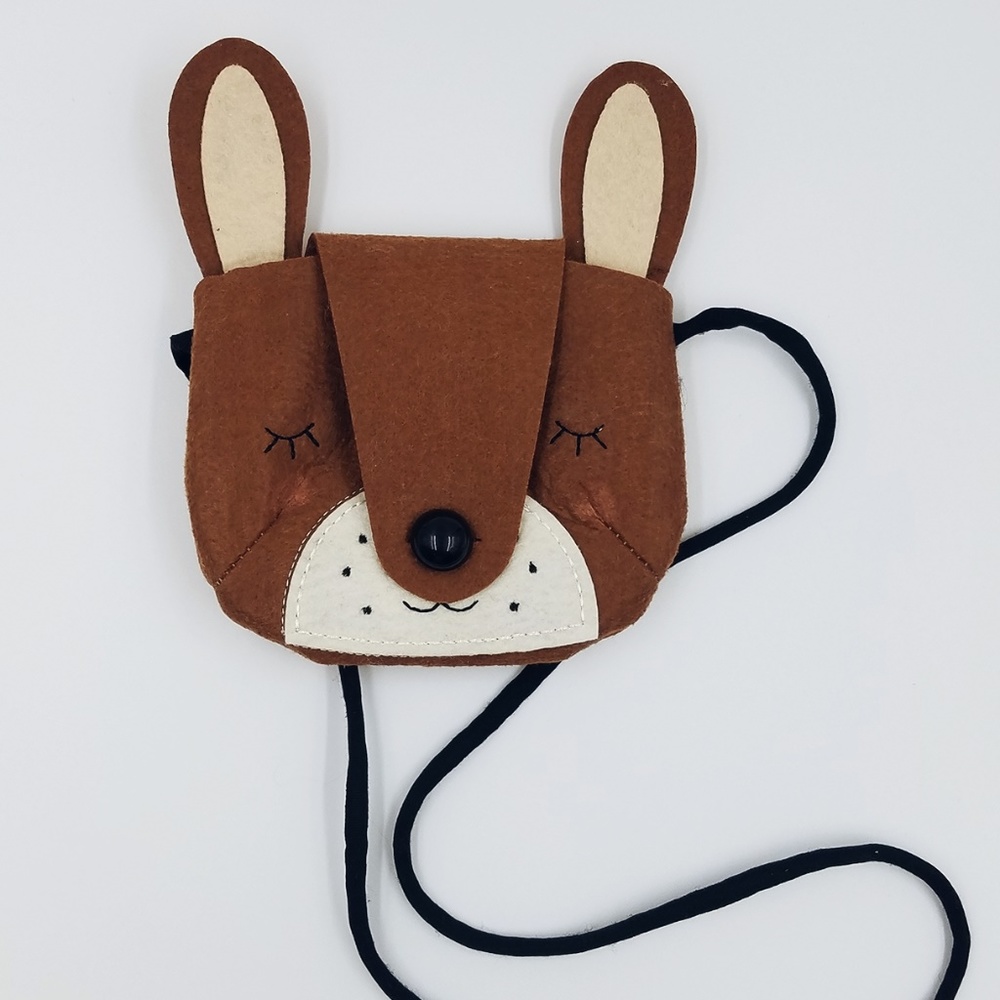 Brown fox messenger bag/ crossbody bag for toddler